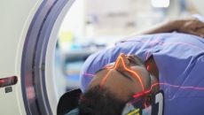 Person undergoing an imaging scan