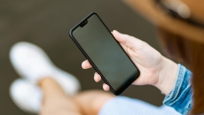 Person holding a smartphone