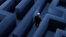 Man in a maze