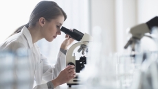 Lab technician at work