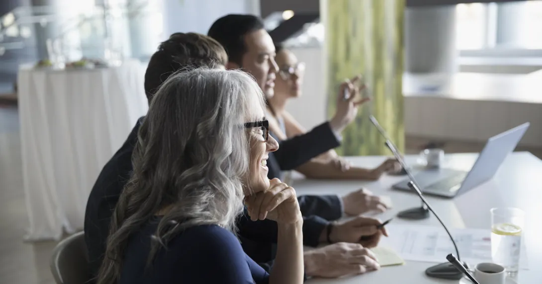 People sitting around a table
