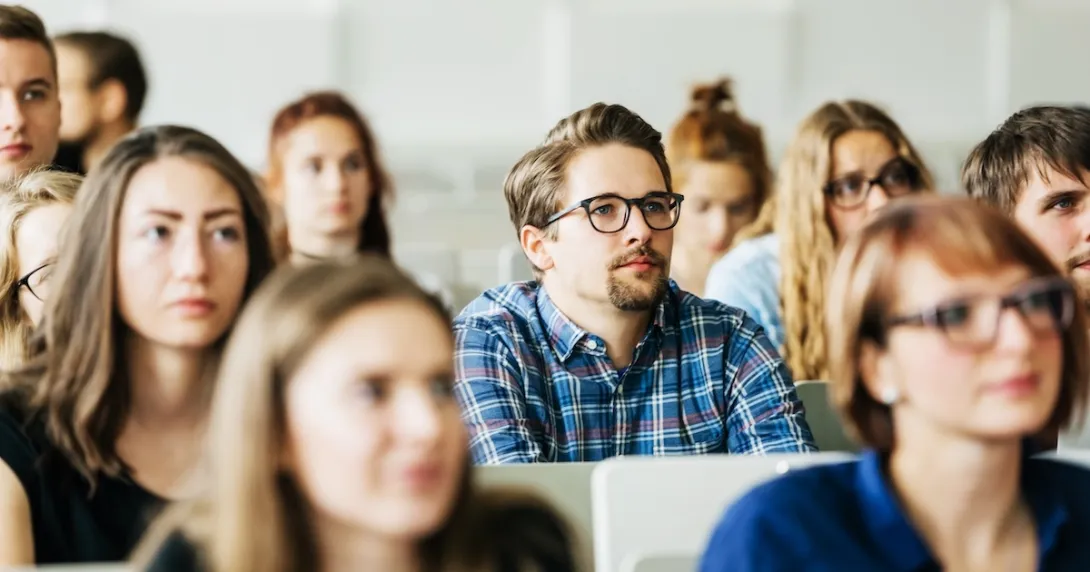 Students in a classroom