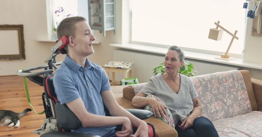 Individual with cerebral palsy