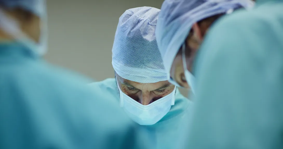 Surgeons performing an operation