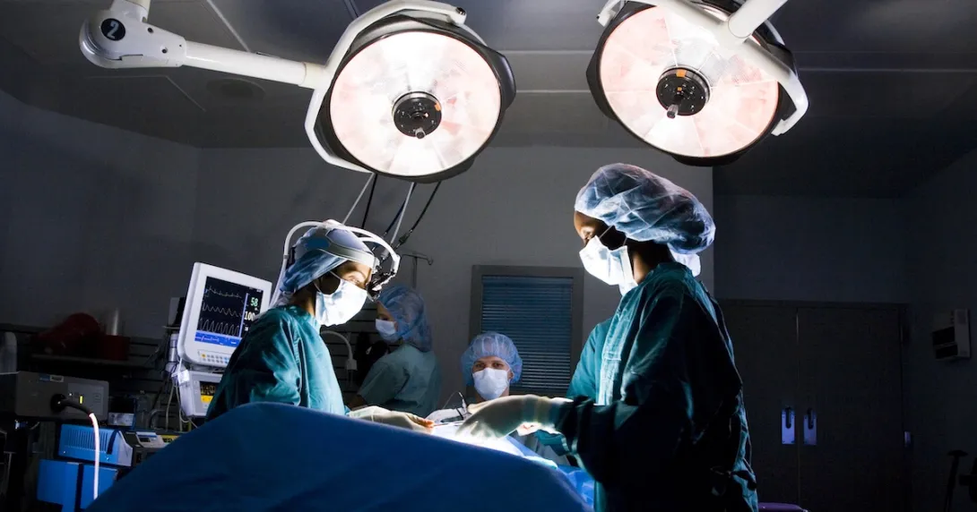 Surgeons in an operation