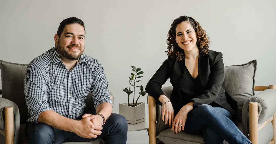 Zócalo Health cofounders Erik Cardenas and Mariza Hardin